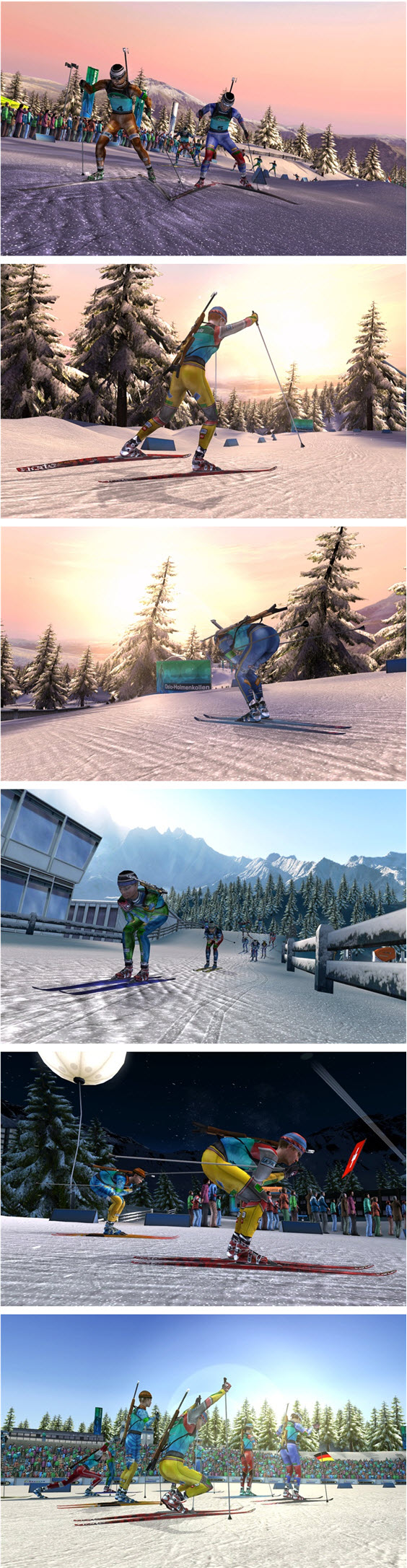 現代冬季兩項：滑雪
